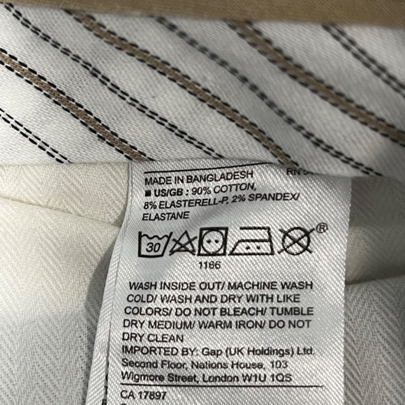 Banana Republic Aiden Slim Chino Pants Mens Size 33X34 Rapid Movement - Picture 3 of 9